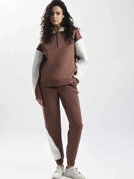 Штани спортивні Elegante EL мокко бавовна/еластан