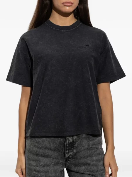 Tricou Carhartt Wip cu autograf negru