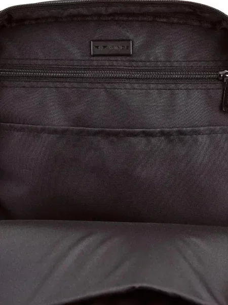 Duży plecak podróżny kabinowy WINGS BRANT na laptop BLACK czarny