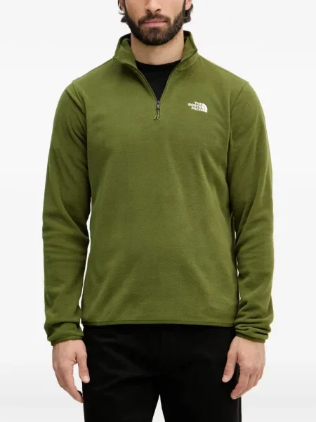 Pulover The North Face cu broderie verde