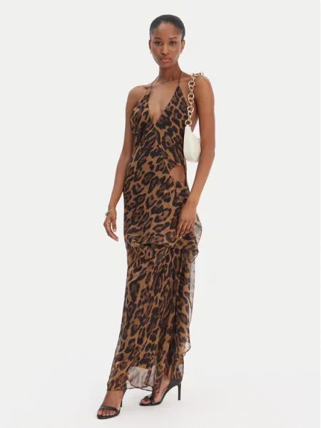 Bardot Cocktail obleka Cyrel rjava