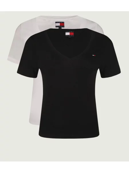 Tommy Jeans 2 db-os póló fekete