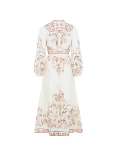Rochie midi Zimmermann cu model floral cu imagine
