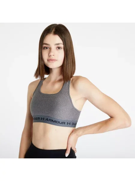 Biustonosz Under Armour Crossback Mid Heather Bra Grey XS szary