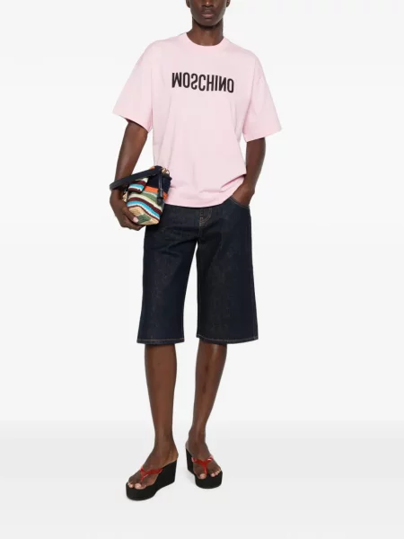 Tricou Moschino cu imagine roz