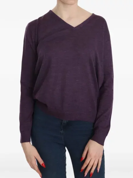 Pulover Byblos cu decolteu în V violet