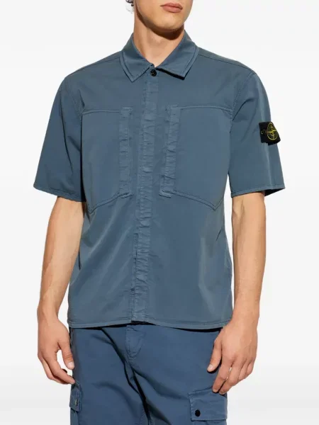 Scurt cămașă Stone Island cu strasuri albastru