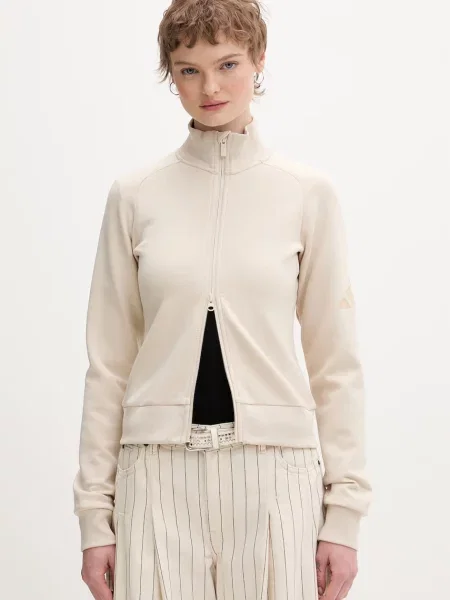 Adidas bluza rozpinana The Soft Lux beżowa