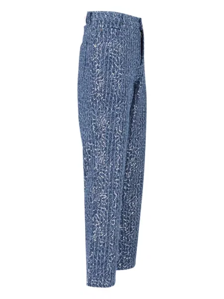 Дънки Charles Jeffrey Loverboy с пайети синьо