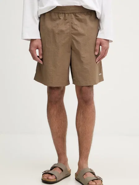A.P.C. pantaloni scurți pentru bărbați MAILLOT DE BAIN maro