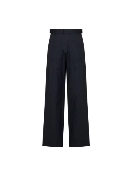 Spodnie Weekend Max Mara niebieskie