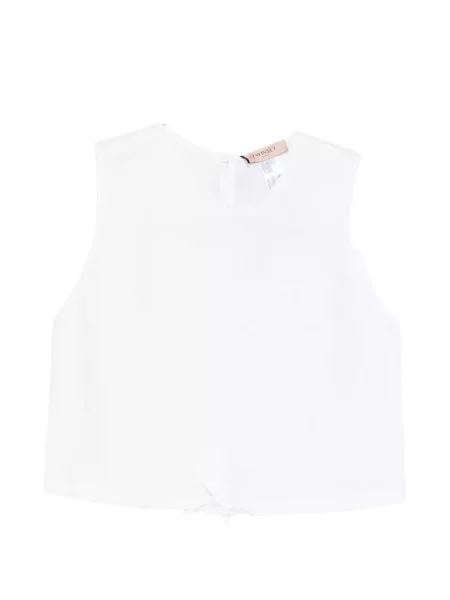 Talie top Twinset cu legături alb