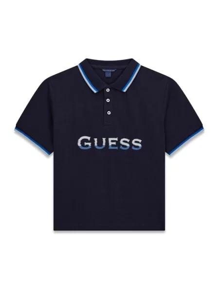 Guess Polo Σκούρο Relaxed Fit μπλε