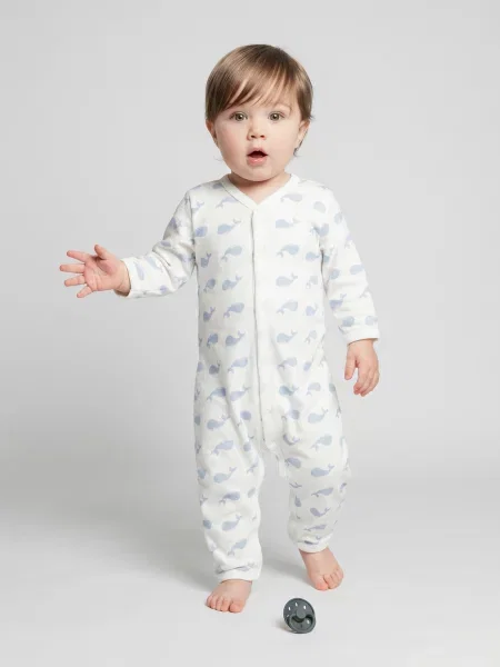 Pijamale copii Petit Bateau albastru