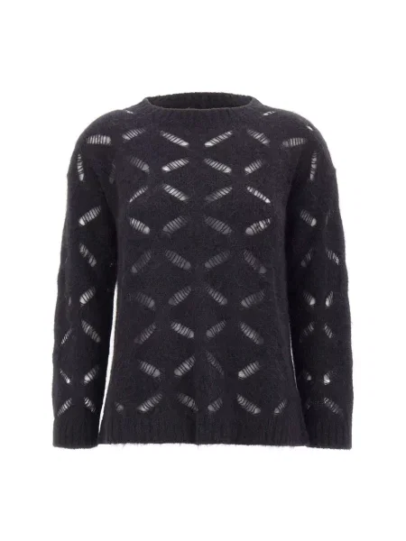 Dzianinowy sweter Kangra niebieski