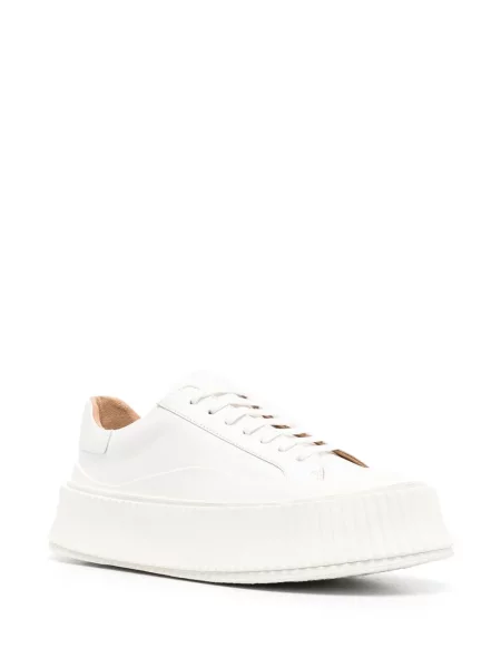 Sneakersy Jil Sander sznurowane koronkowe