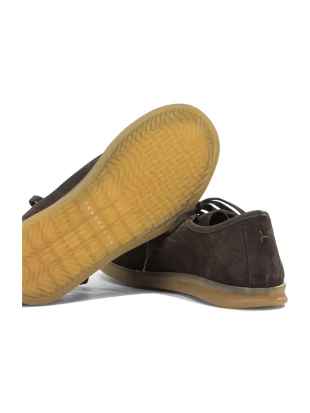 Sneakersy Henderson zamszowe brązowe