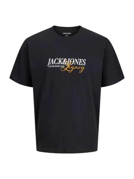 Jack & Jones Junior Tricou JJJADE portocaliu / negru alb