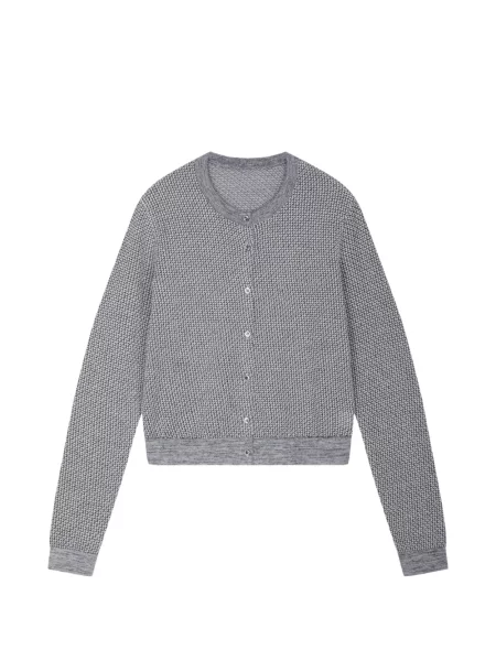 Cardigan Jnby cu imprimeu geometric gri