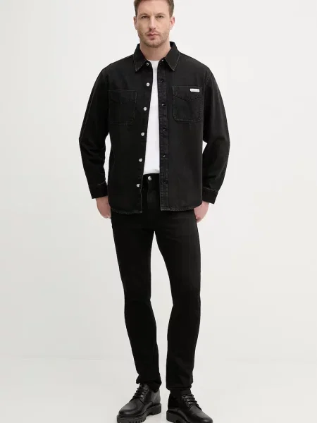 Calvin Klein Jeans Geacă de blug negru