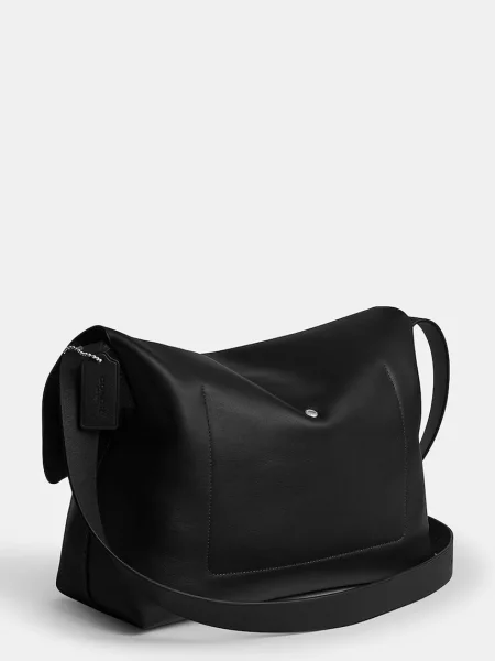 Coach geantă de piele Ludlow Messenger negru