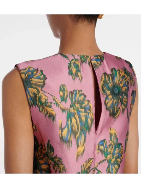 Top Alemais cu model floral roz