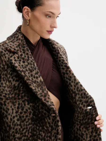 Пальто Msgm коричневое