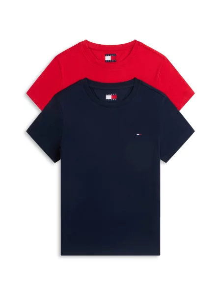 Tommy Jeans Tricou bleumarin roșu