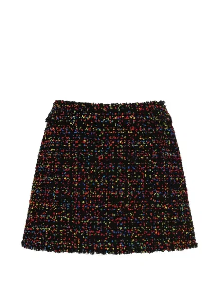 Fusta mini Dolce & Gabbana din tweed negru