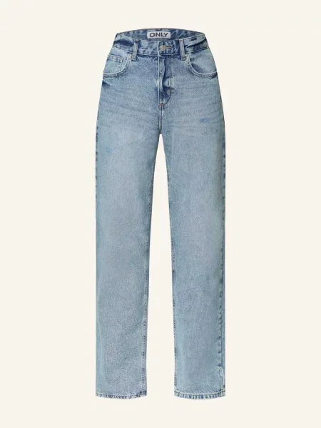 Only Jeansy Straight blau niebieskie