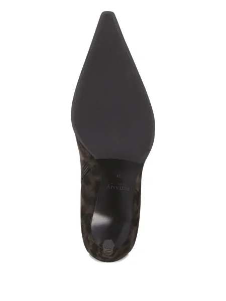 Cizme scurte Potamy din piele de căprioară negru