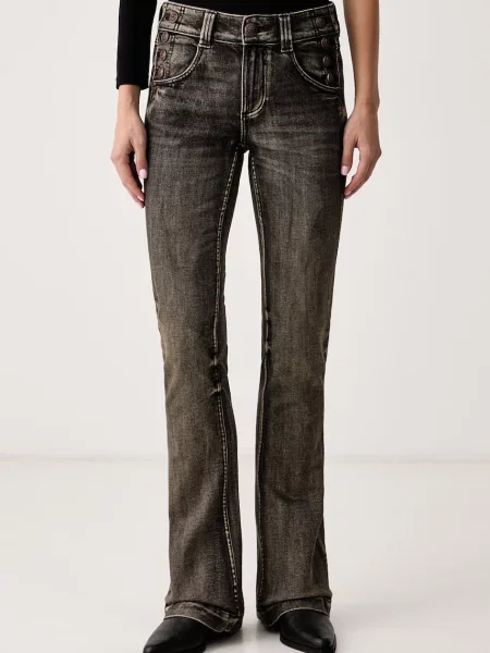 Miss Sixty jeansy flare brązowe