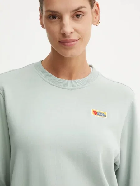 Однотонный свитер Fjallraven бирюзовый