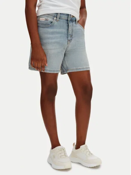 Calvin Klein Jeans Pantaloni scurți de blugi deschis albastru