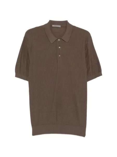 Tricou polo Corneliani tricotate maro