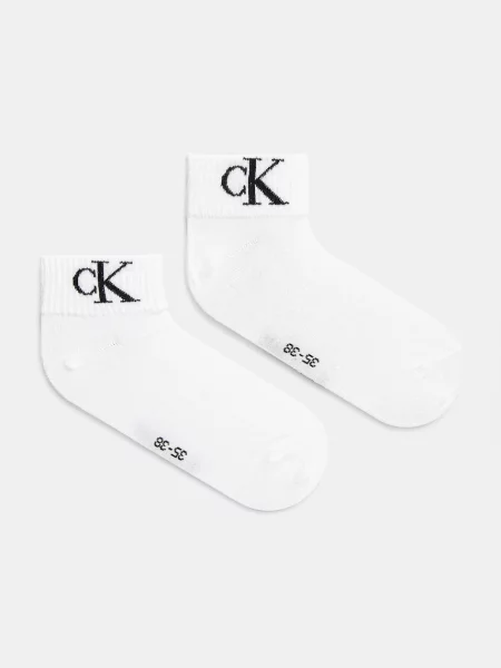 Calvin Klein Jeans ponožky s bavlnou bílé