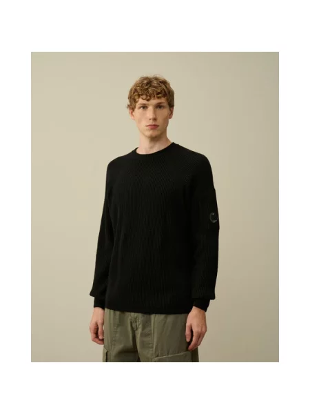 Dzianinowy sweter C.p. Company niebieski