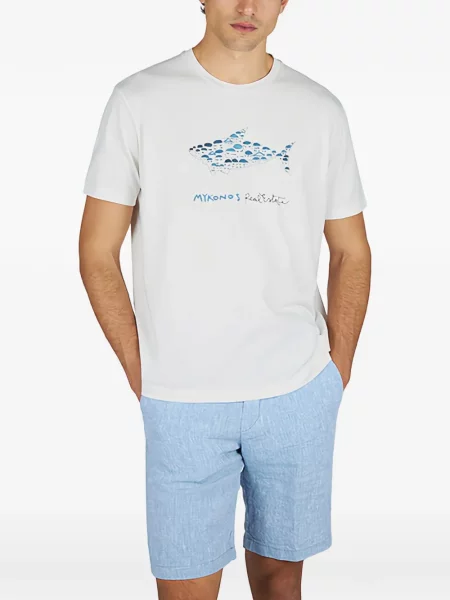 Tricou Paul & Shark cu imagine alb