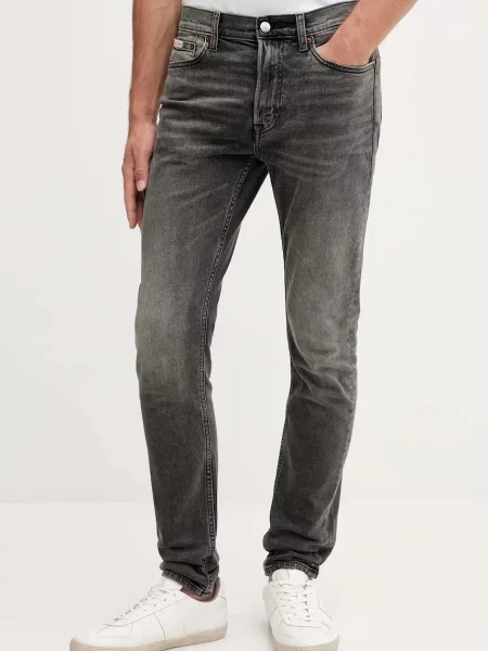 Дънки Calvin Klein Jeans мъжки сиво
