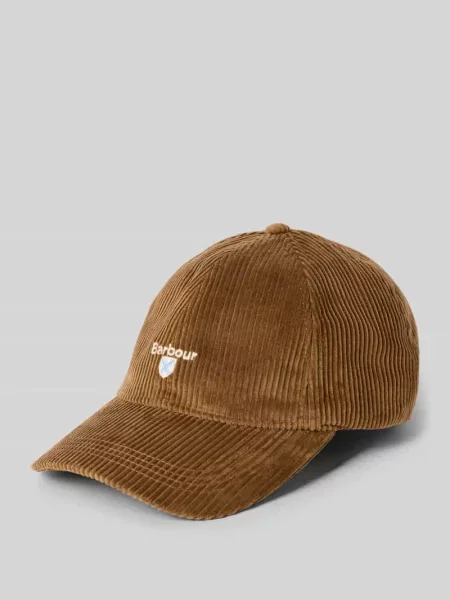Barbour czapka z daszkiem Preston Cord Cap beżowy