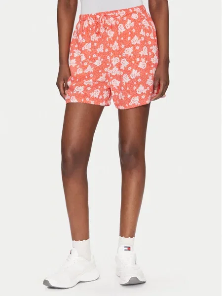 Tommy Jeans Šortky z materiálu oranžová