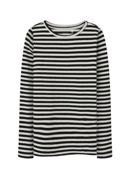 NAME IT Tricou Suraja negru alb