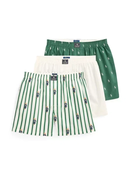 Polo Ralph Lauren Boxeri bleumarin / maro / verde închis alb