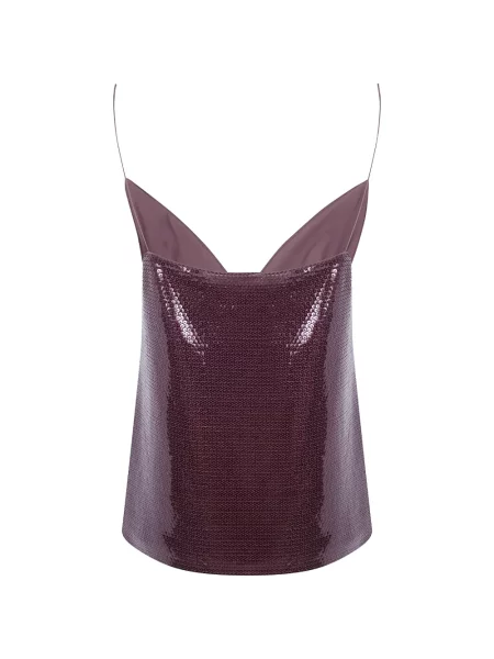 Top Alberta Ferretti cu paiete violet