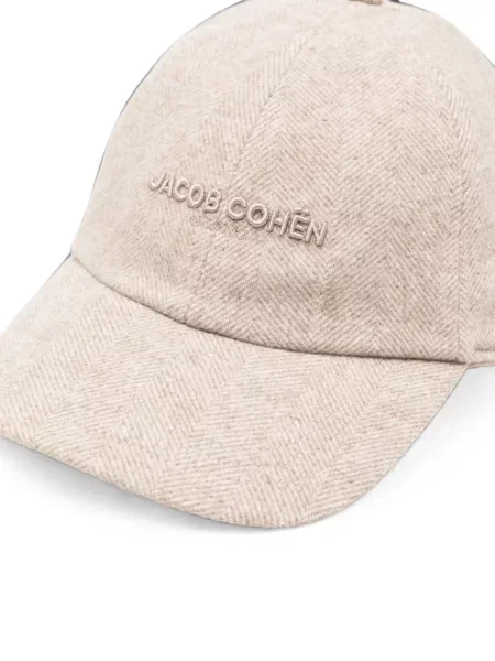 Șapcă Jacob Cohën cu broderie cu model herringbone