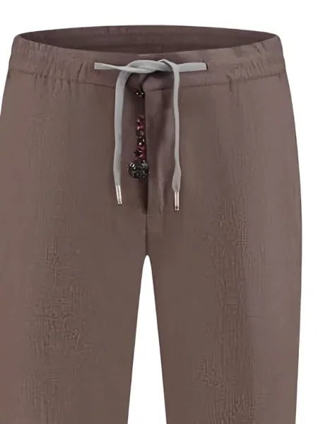 Pantaloni Marco Pescarolo cu cordon maro