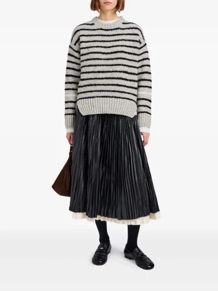 Pulover Proenza Schouler White Label de lână cu dungi alb