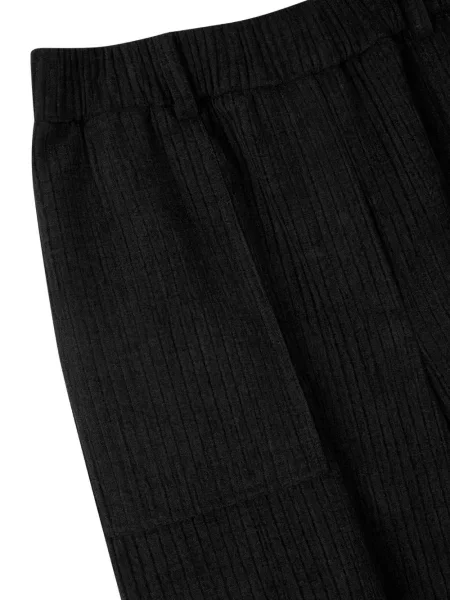 Pantaloni cargo Studio Tomboy de catifea cord negru
