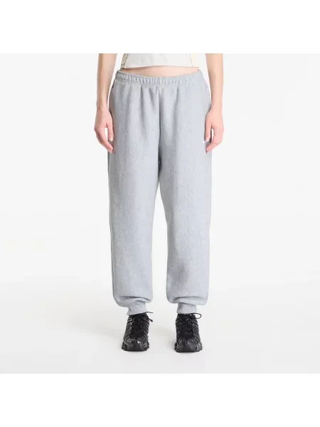 Pantaloni de trening Nike Studio Fleece Heavyweight Oversized High-Rise Joggers Dk Grey Heather/ Sail S gri