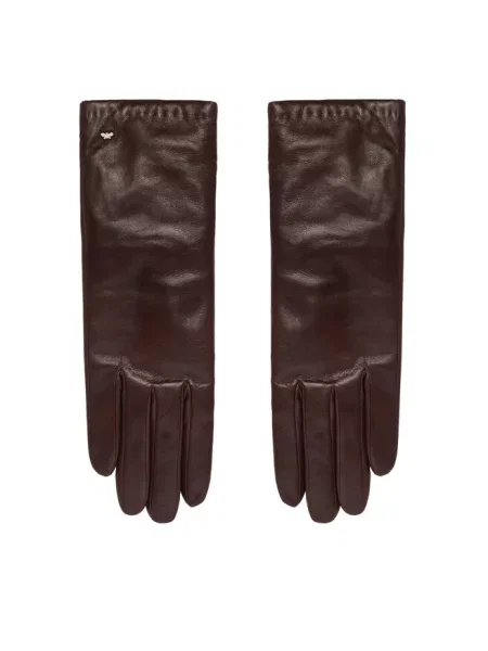 Weekend Max Mara Rękawiczki Wkasenappeshort brązowy